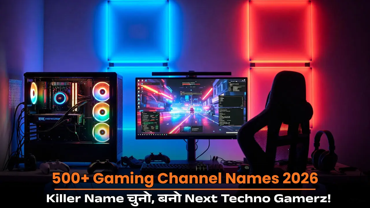 Gaming Channel के लिए Unique Names Ideas – 500+ Best Names 2026