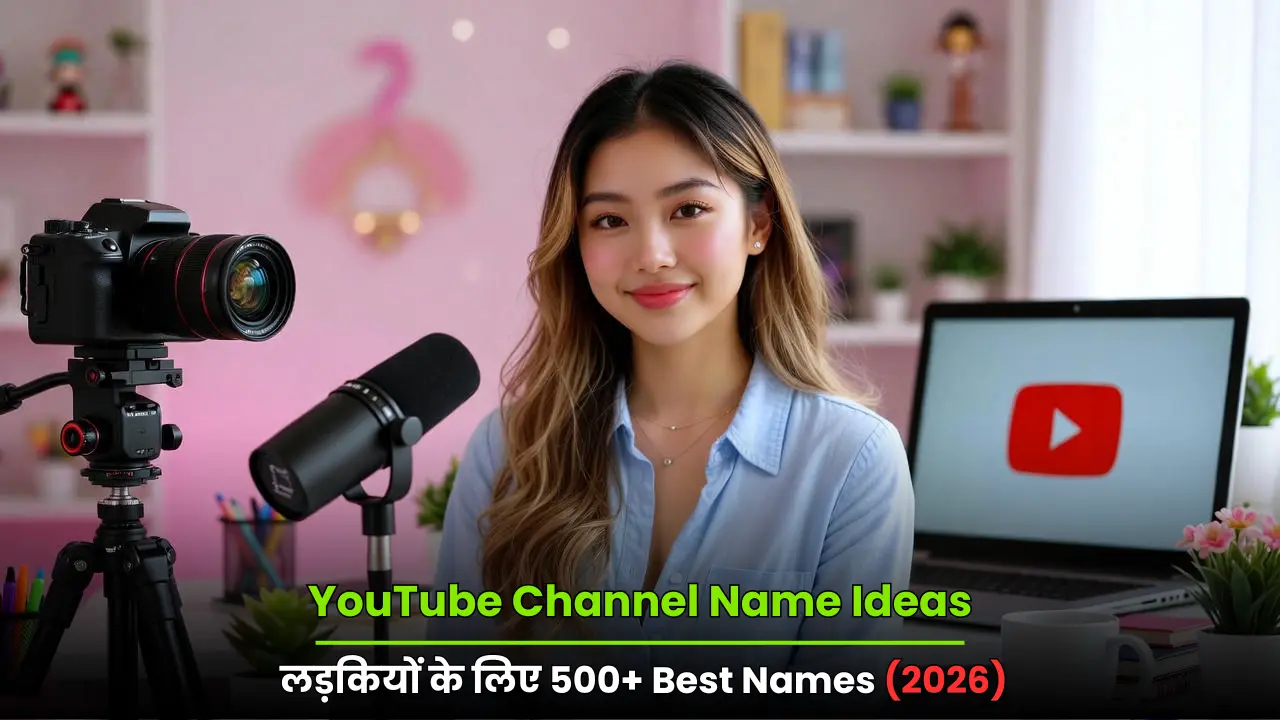 YouTube Channel Name Ideas: लड़कियों के लिए 500+ Best Names (2026)